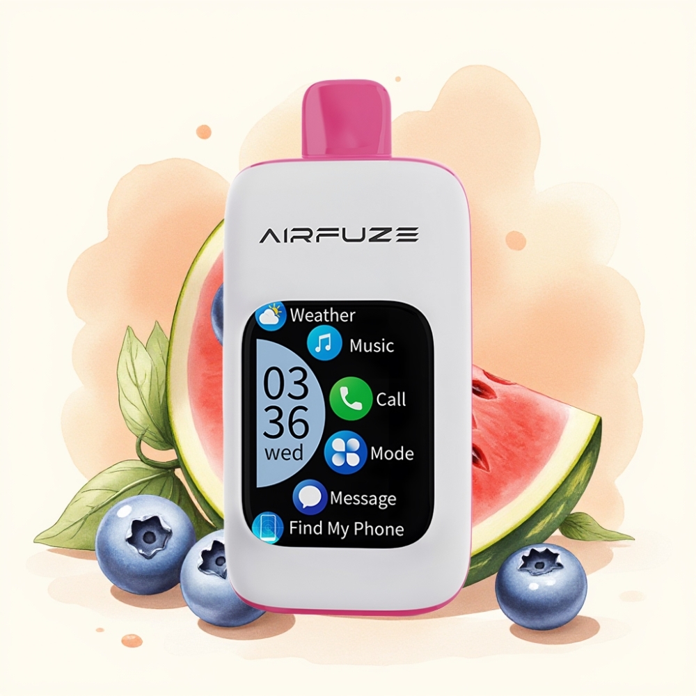 AirFuze Smart 30000 Puffs Blueberry Watermelon 900mAh Type-C Touch Screen
