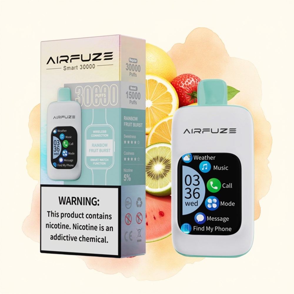 AirFuze Smart 30000 Puffs Disposable Pod Rainbow Fruit Burst 900mAh Type-C
