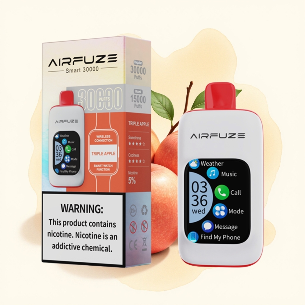 AirFuze Smart 30000 Puffs Triple Apple 5% 900mAh Type-C