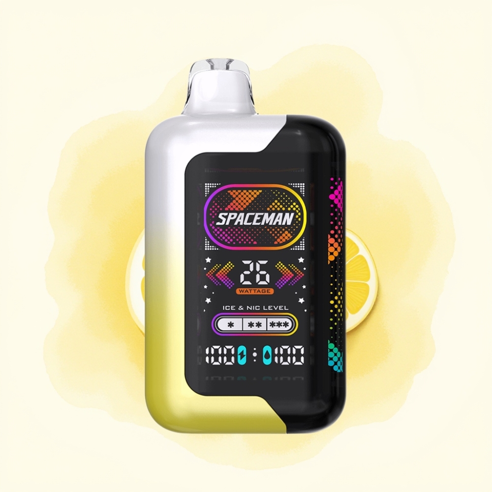 SMOK Spaceman SP40000 40000 Puffs Lemon Pop 0% Nic 20mL 1000mAh Dual Coil LED Screen Adjustable Ice